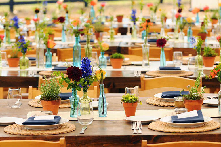 Countryside Table Arrangements