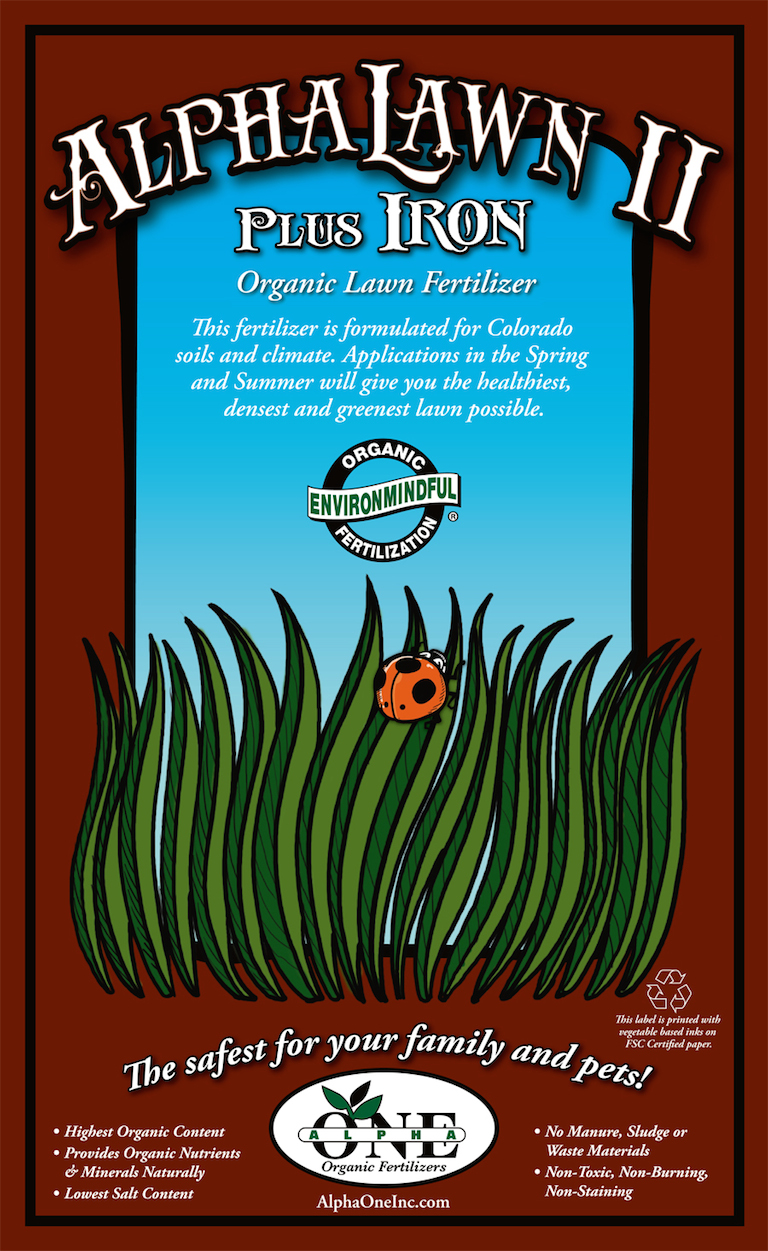 Alpha Lawn II Organic Lawn Fertilizer from Loveland, Colorado