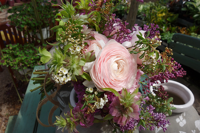 Blooming Oregano and Ranunculus