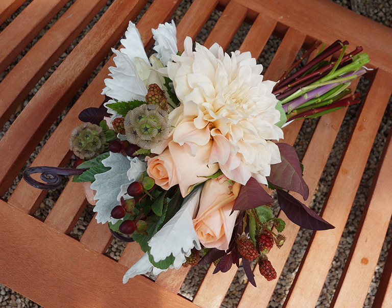 Roses and Dahlias