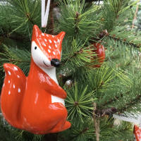 Owls, Foxes and Felt Mice Ornaments Whimsical, Natural, Bright, Bold and Nice